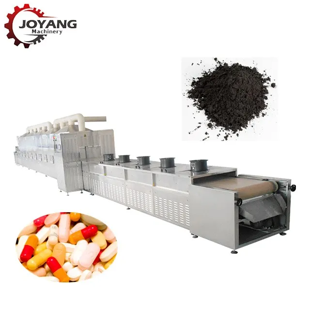 Горячая Распродажа 2021, туннель с управлением PLC, микроволновая стерилизационная машина для порошка Galangal