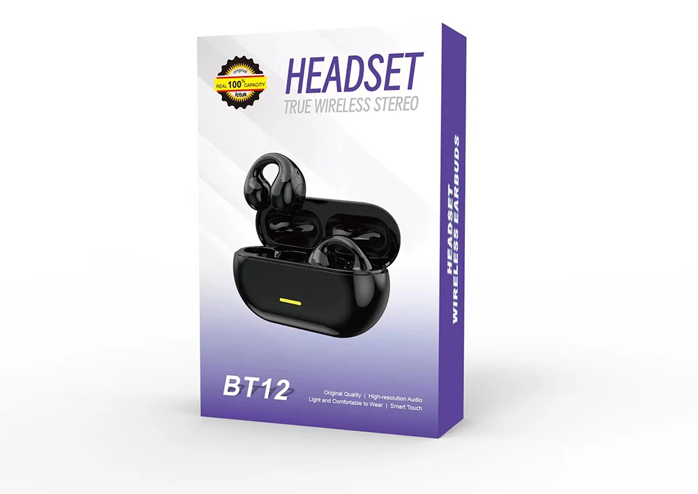 BT12 HIFI Stereo Wireless Headphones Outdoor Sports Earbuds