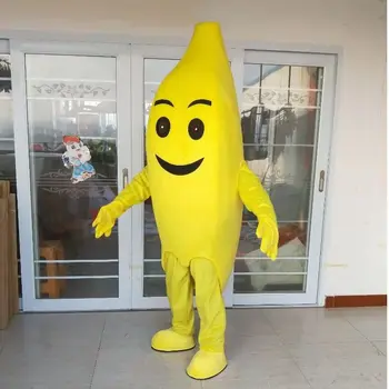 2026 yellow banana Mascot Costume fruit costume Advertising Fancy Dress For Adult halloween party supplies