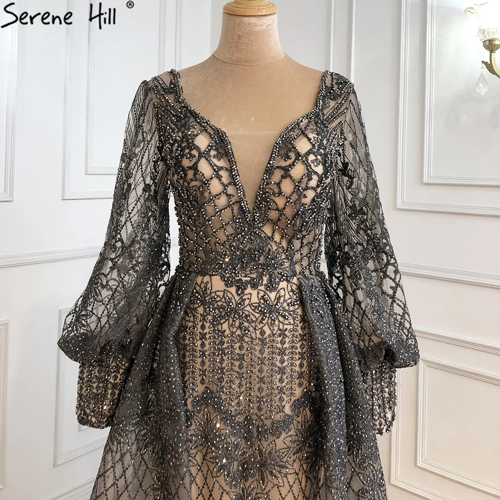 embroidered lace long dress V Neck Lace Floral Embroidery Long Prom Dresses ARD2252
