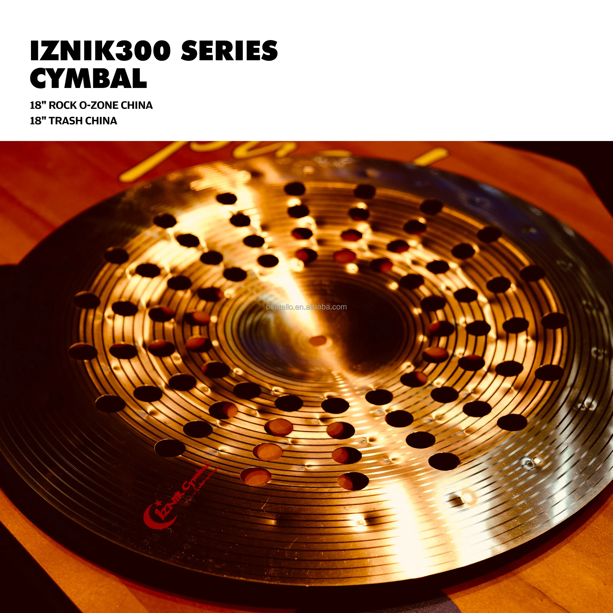 IZINK 18''rock CHINA with Holes - Professional Cymbals