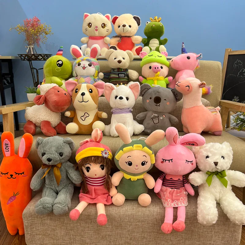 Wholesale Cheap Kawaii Soft Baby Plush Figure Plushies Stuffed Animal Plush Toy Kids Doll Custom