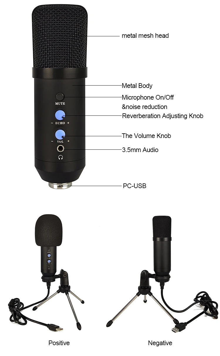 ASMR Microphone for Studio Recording Desktop Accessories for Laptop PC Zoom Meetings and Office Use Plug-and-Play - Image 3