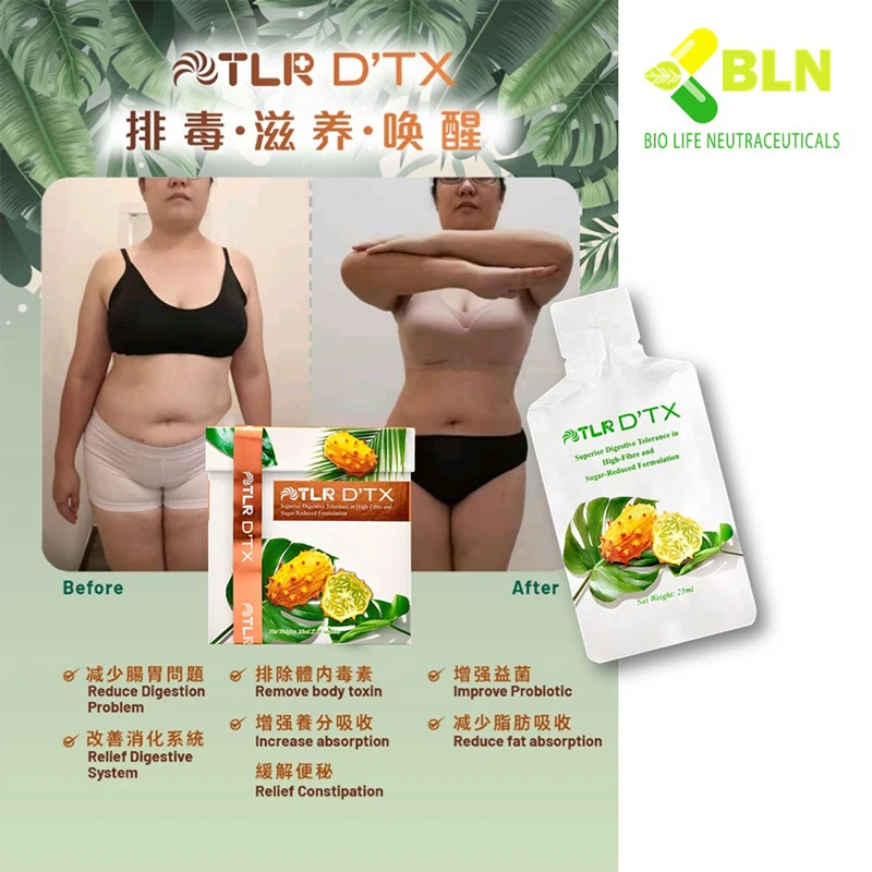 Premium High Quality Weight Loss Botanical Beverage Mix with Lemon Passion Fruit and Kiwano TLR DTX