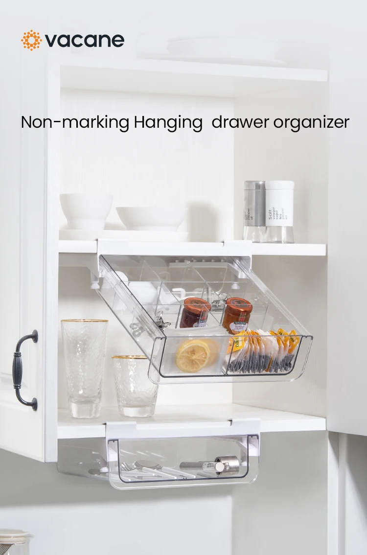 Vacane Under Desk Drawer Organizer Slide Out Hidden Drawer