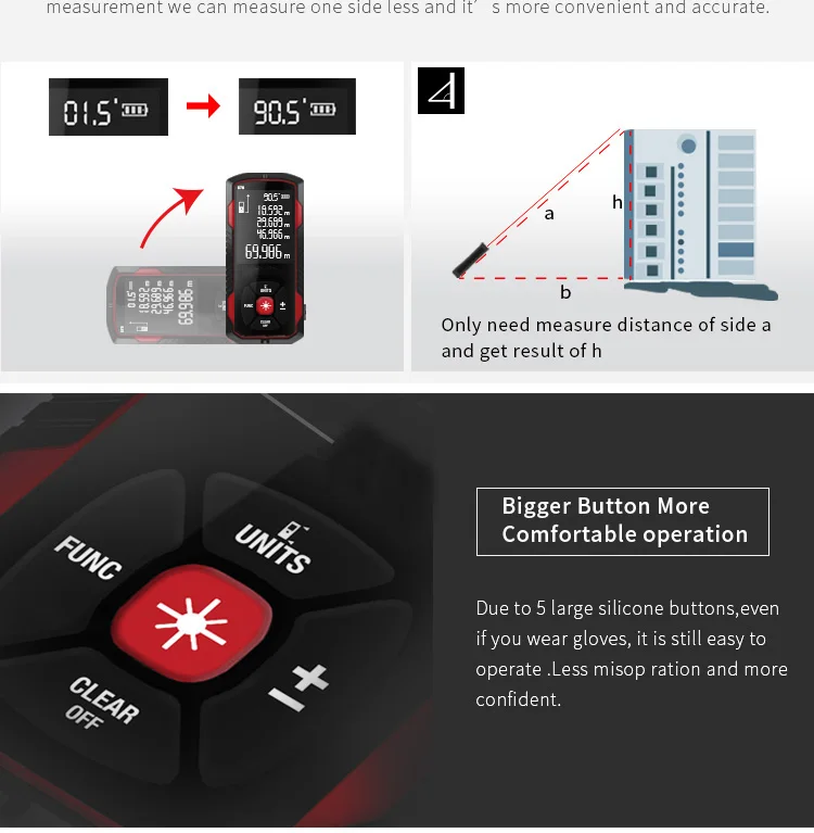 Hand Held Digital Metro Laser Distance Meter Distance Laser Meter