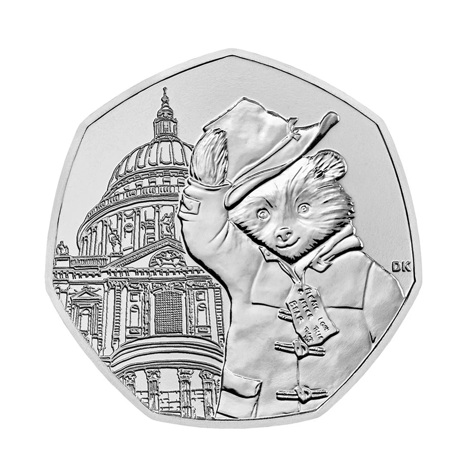WD Ebay Ready Sale Royal Mint Replica paddington Bear 50p Value Coins Collection