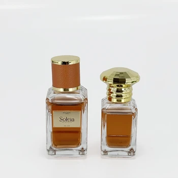 Luxury Design Thick Bottom High Quality Transparent Empty Perfume Packaging Bottle 50ml 100ml Customized Logo Screen Printing
