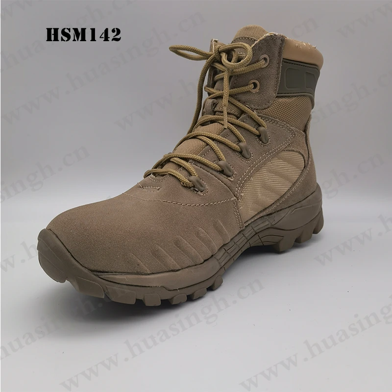 LXG,USA Market Popular Impact Resistant Suede Leather Upper Combat Boots Outdoor Training Strong Grip Combat Shoes HSM142