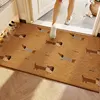 Alfombra de palma de coco con imitación de hueso hueco colorido para cachorros