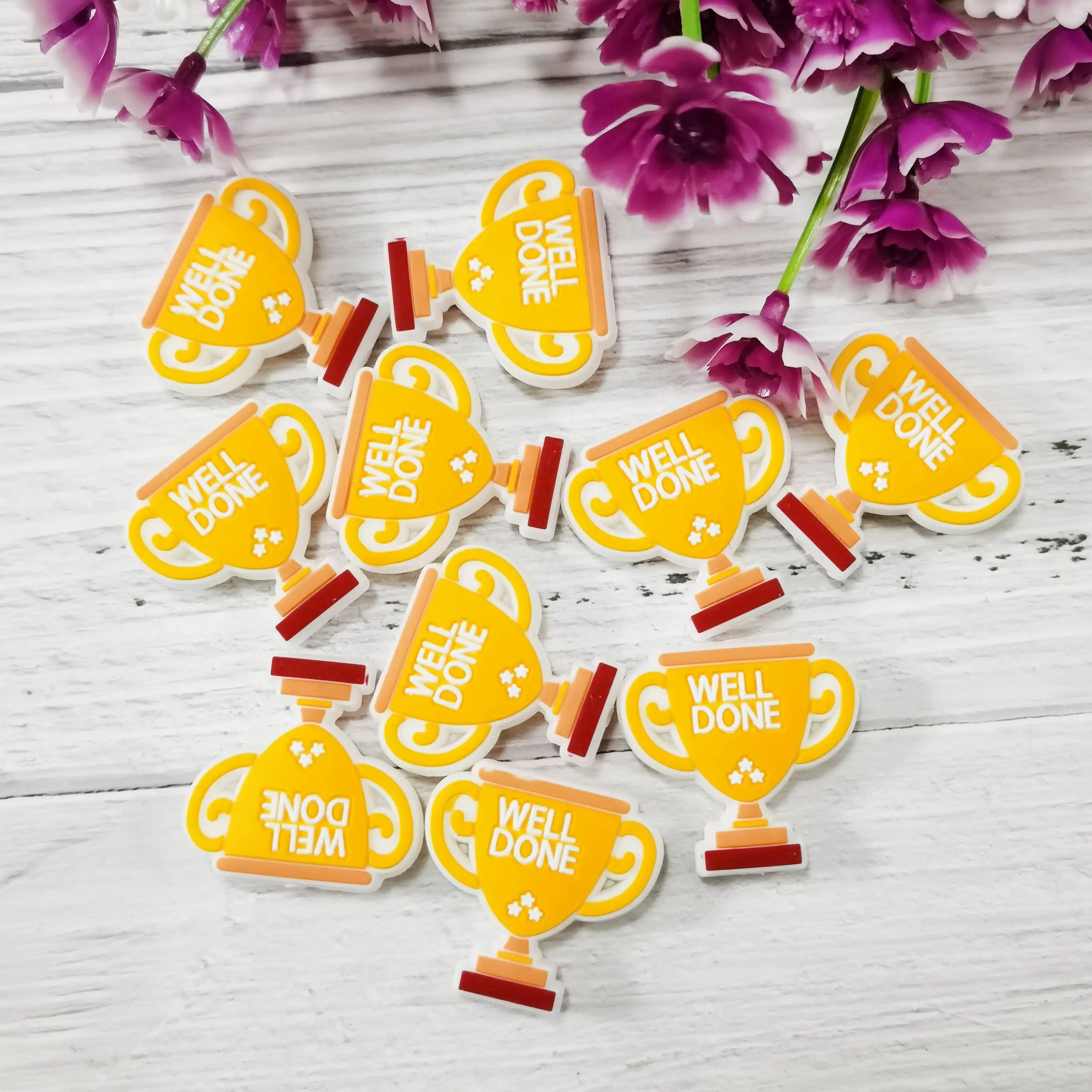 New Wrislet Keychain Baby Teething Toy Trophy Cross Focal Beads Silicone For Pens Diy Jewelry