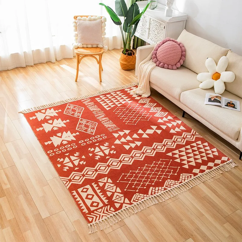 Wholesale Cotton Dhurrie Bohemian Vintage Rustic Macrame Handmade Kilim ...