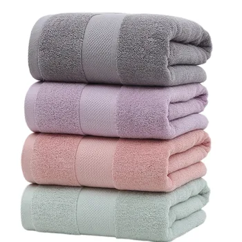 High quality 100% cotton towel bath towel set soft absorbent without fading color, suitable for hotels, shopping malls, etc
