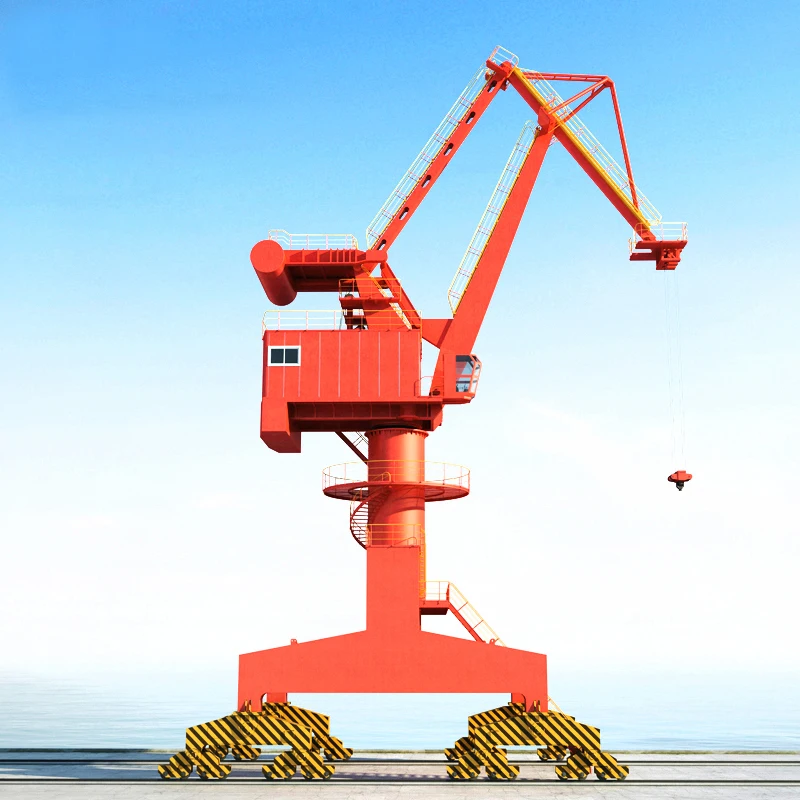Jetty Bucket Bulk Material Loading and Unloading Portal Jetty Crane