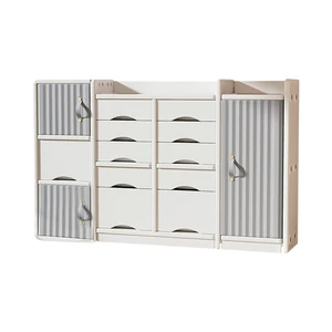 Kids Combined Plastic Book and Toy Storage Cabinet Safe Storage Shelf for Dining Warehouse Supermarket Park