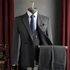 Abito grigio scuro + gilet + pantaloni