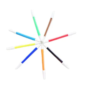 Watercolor Effect Watercolor Brush Marker Pen Sets Soft Flexible Tip Creative 8 Unique Colors  OEM Box