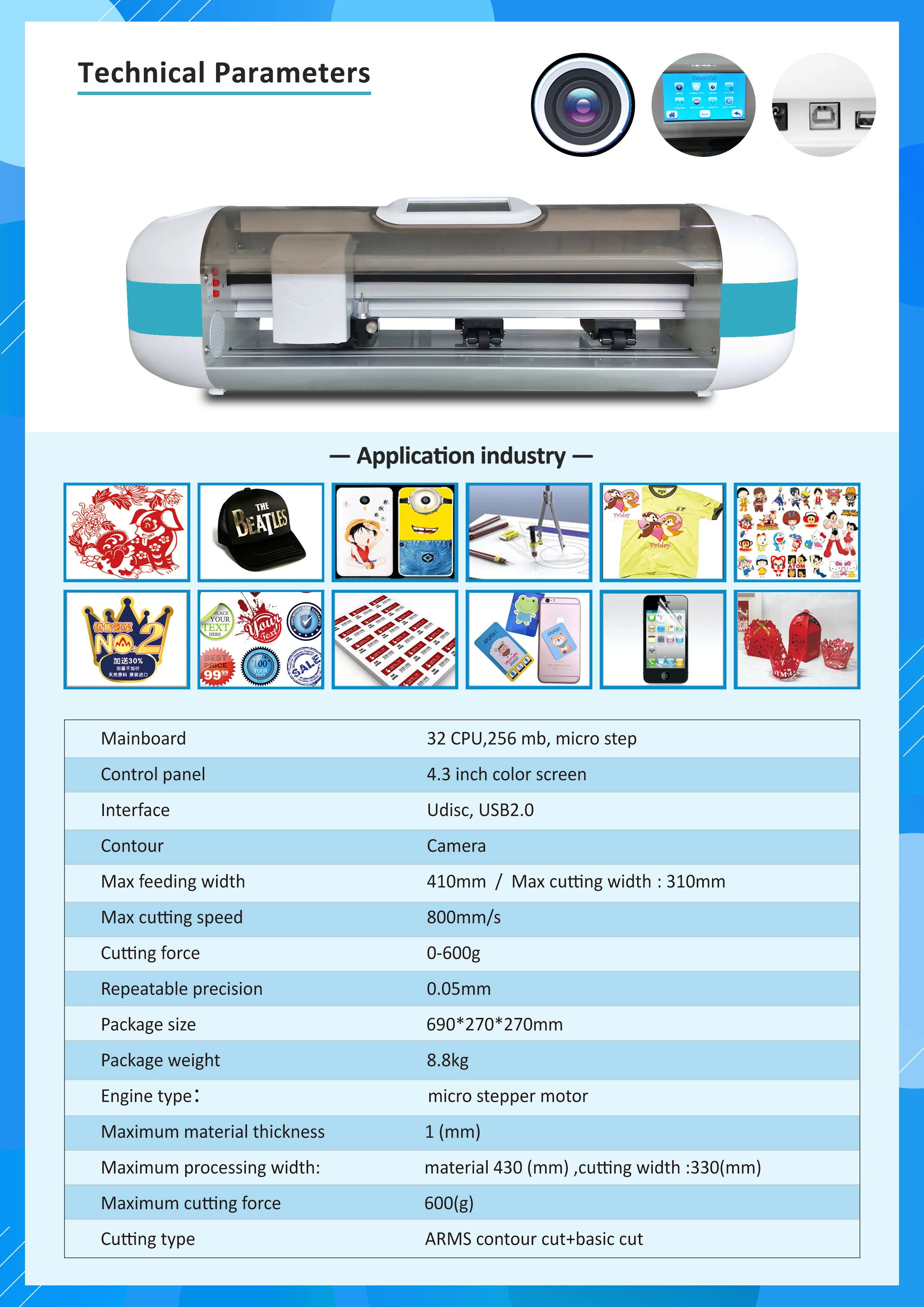 A3 Mini Vinyl Cutter Plotter Cutter Sign Cutting Plotter Servo Driver ...