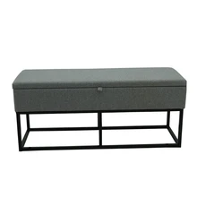 Customized 2022 Factory Wholesale Modern Storage Seat Pouffe Ottoman Bench Bed End Stool