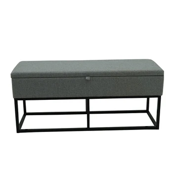 Customized 2022 Factory Wholesale Modern Storage Seat Pouffe Ottoman Bench Bed End Stool