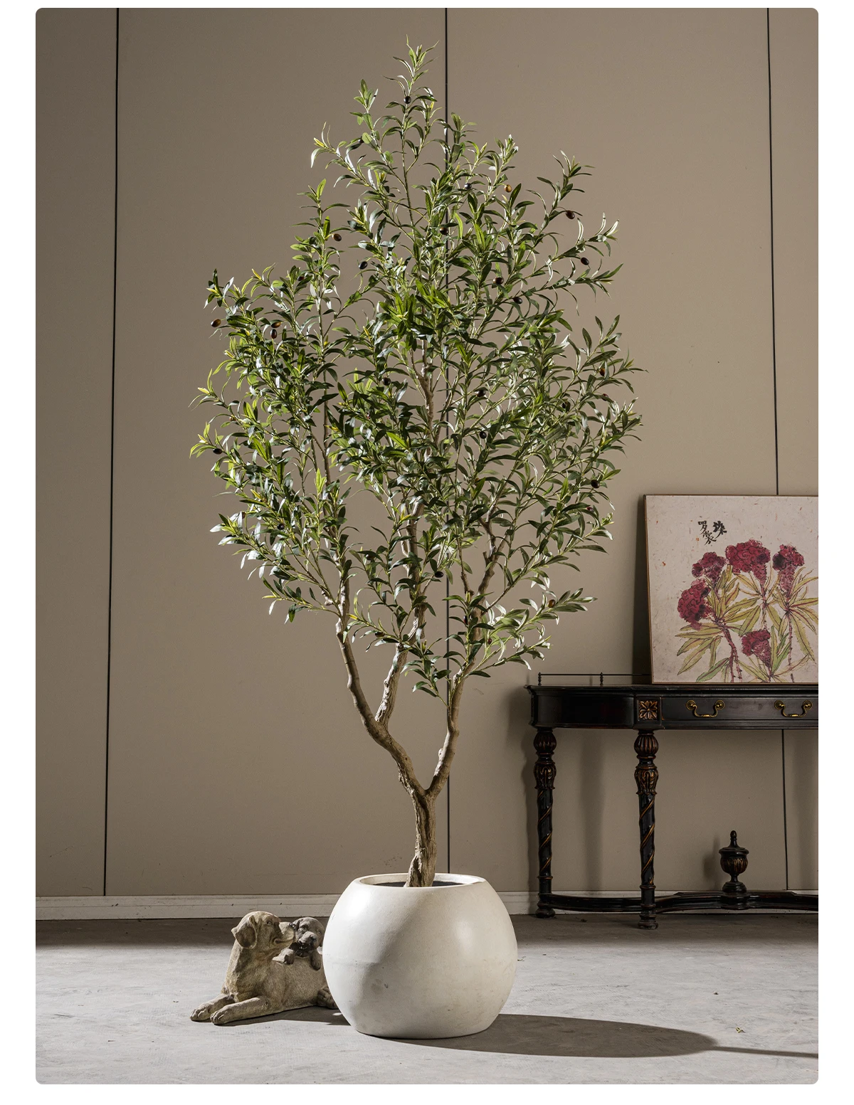 Large 210 cm Anti-Ultraviolet Artificial Olive Tree Bonsai Plant Plastic Outdoor Garden Supplies for Birthday Celebration factory