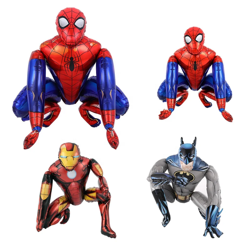 Spiderman 55*63cm 3d Spider Man Shape Foil Balloon Super Heros Foil Stand  Balloon For Happy Birthday Globos - Buy Spiderman Balloon,Spider Man  Balloon,Stand Balloon Product on 