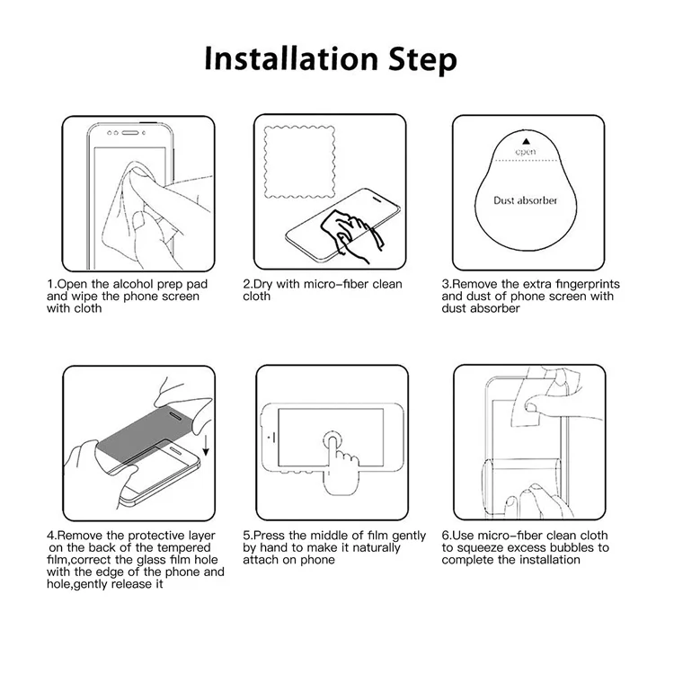 Protector De Pantalla De Vidrio Templado 3D Curvo Para TCL 10 Pro Y 20 Pro 5G - Cobertura Total, Dureza 9H