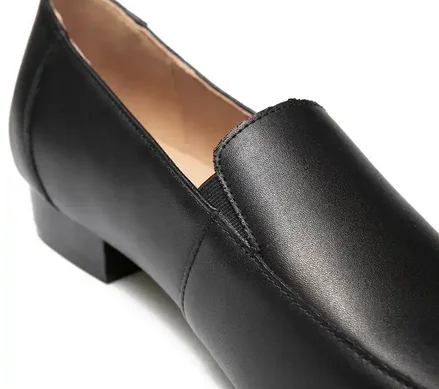 Китайская обувь XINXING Черная подошва из искусственной кожи легкая женская высокого качества без застежки с кожаным платьем официальная