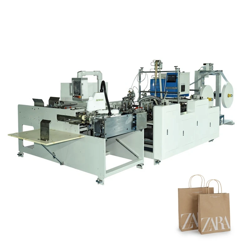 Automatic Paper Bag Flat Handle Making Machine Paste Online| Alibaba.com
