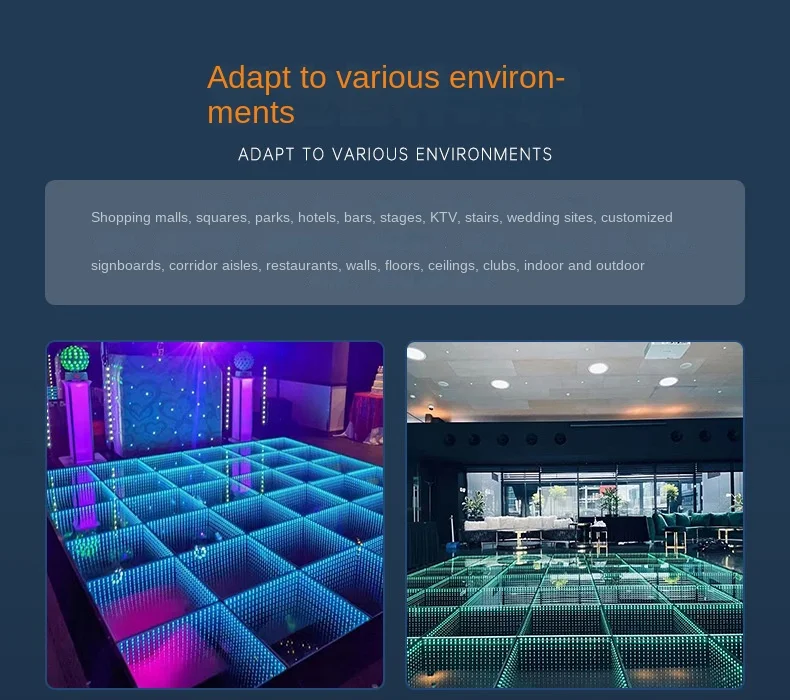 Led Abyss Floor Tile Light Broadcast Room Network Red Dancing Light ...