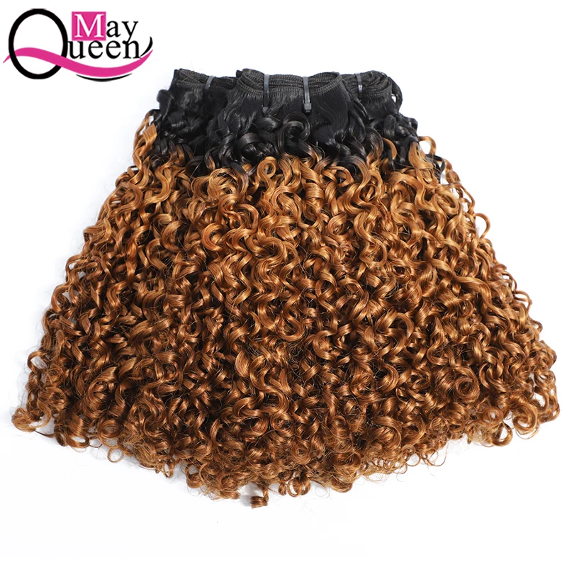 Factory Top Grade  in Stock Frontal Original Super Double Drawn Vietnamese Fumi Bundles Wigs Human Hair With Closure Pixie Curls