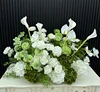 green mix white  ,60 cm aisle flower