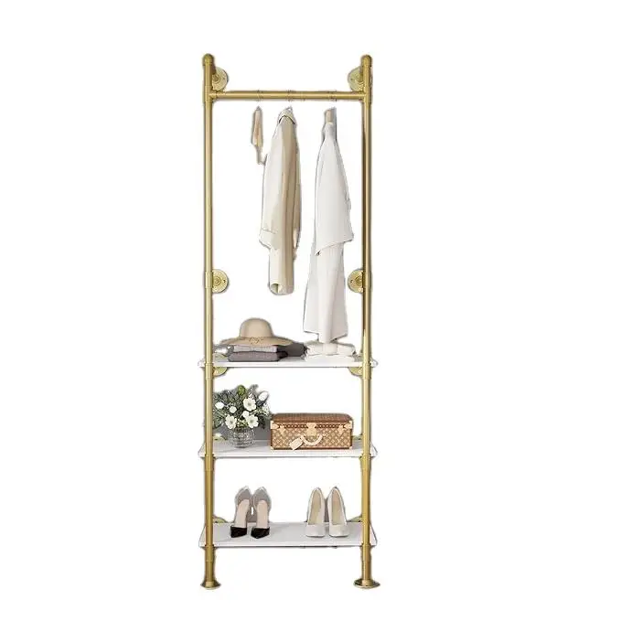 Pipeline Clothing Rack Retail Display Garment Rack Used for Bedroom, Bathroom