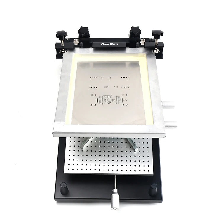 Cheap NeoDen FP2636 Desktop Manual Smt Solder Paste Stencil Printer with Frame for Small Smt Production Line