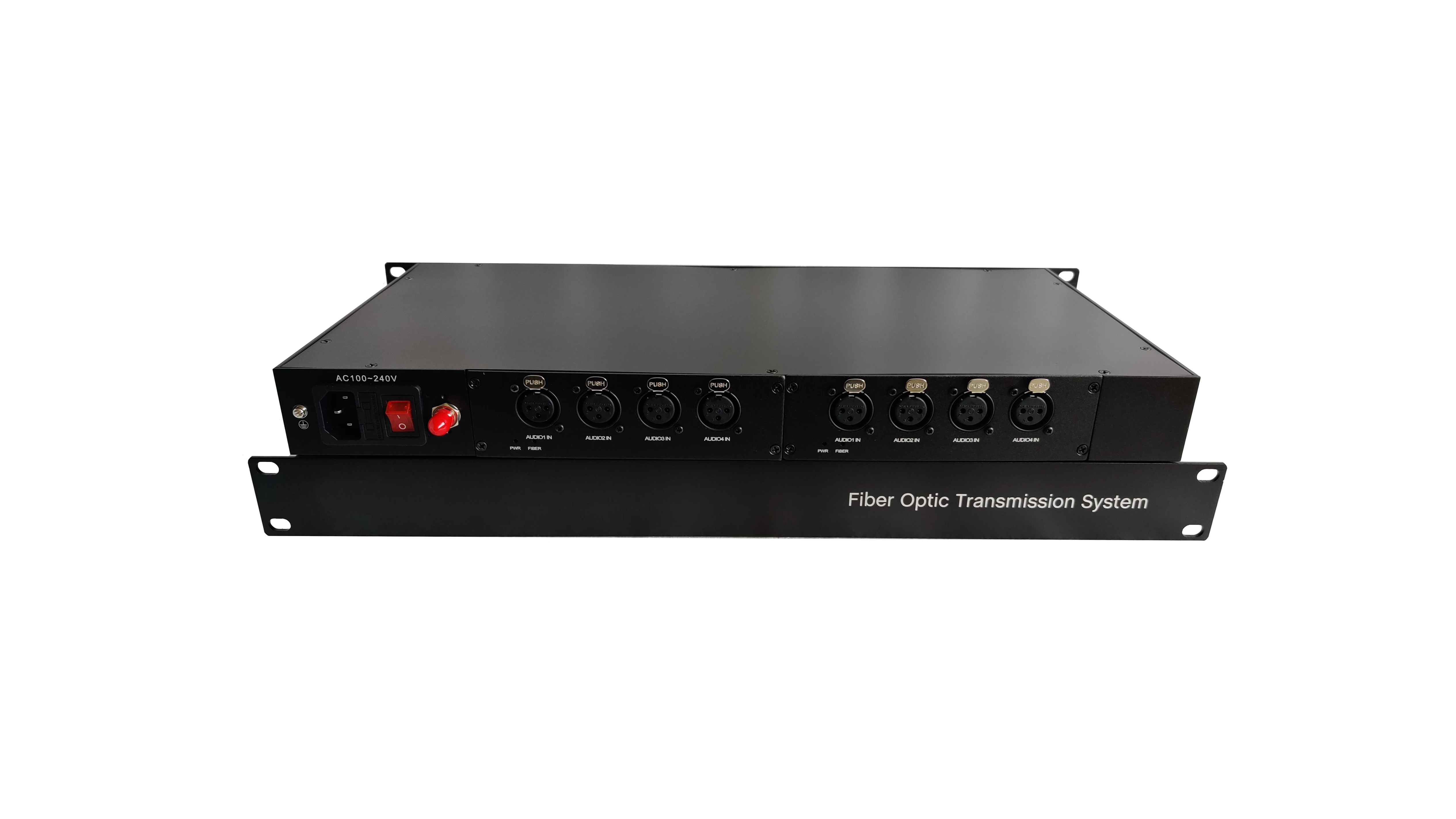 8 channels xlr analog audio over optical fibre converter