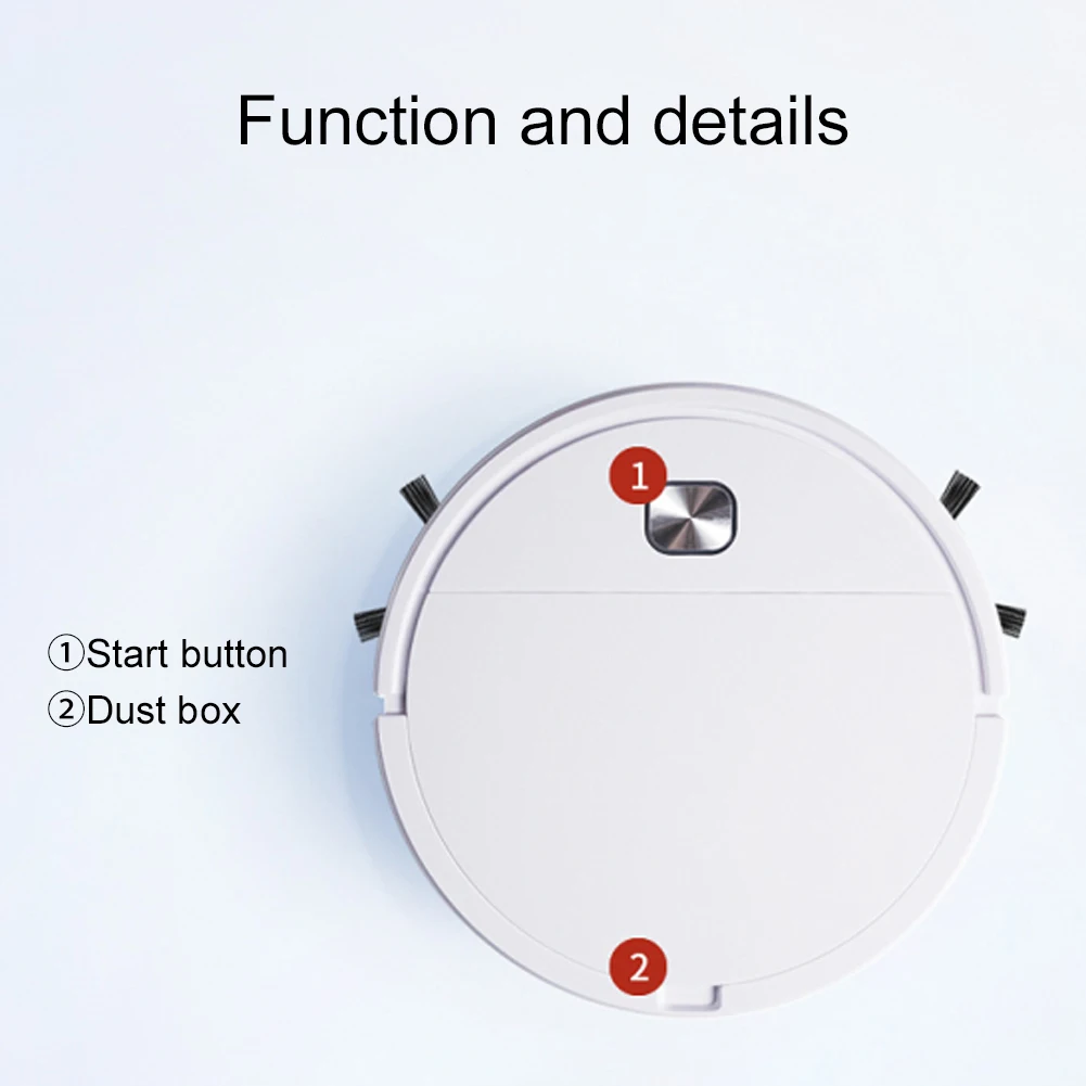 Sweeping Robot Vacuum Cleaner Floor Care 3 In 1 Rechargeable Mopping