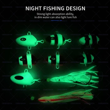 OEM Gang Hook Rig Metal Jig Assist Hook Kabura Slow Jig Head Inchiku Luminous Saltwater Fishing Metal Jig Lure – Metal Jig – view 4