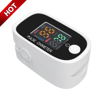 Finger Pulse Oximeter Blood Oxygen Saturation Monitor With Oximeter OLED HD Screen Display Oximeter Finger Heart Rate Monitor