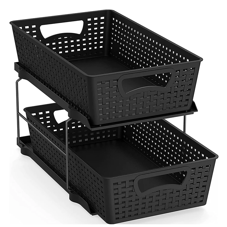 2tier Plastic Bathroom Organization Shelf Plastic Shelves Storage