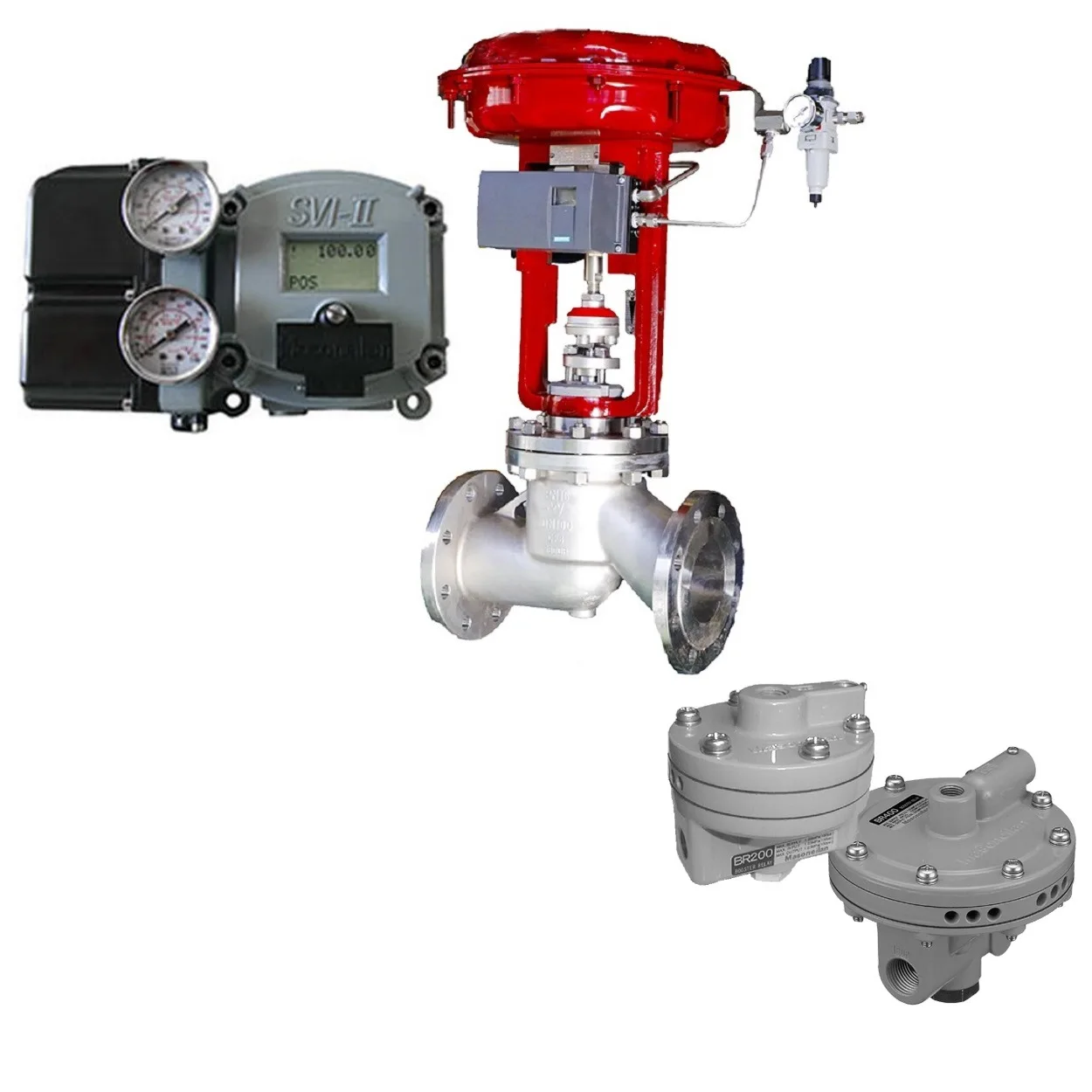Original Masoneilan SVI2-22113121 Cast Iron Valve Positioner and BR200 BR400 Amplifier Chinese Control Valve Parts