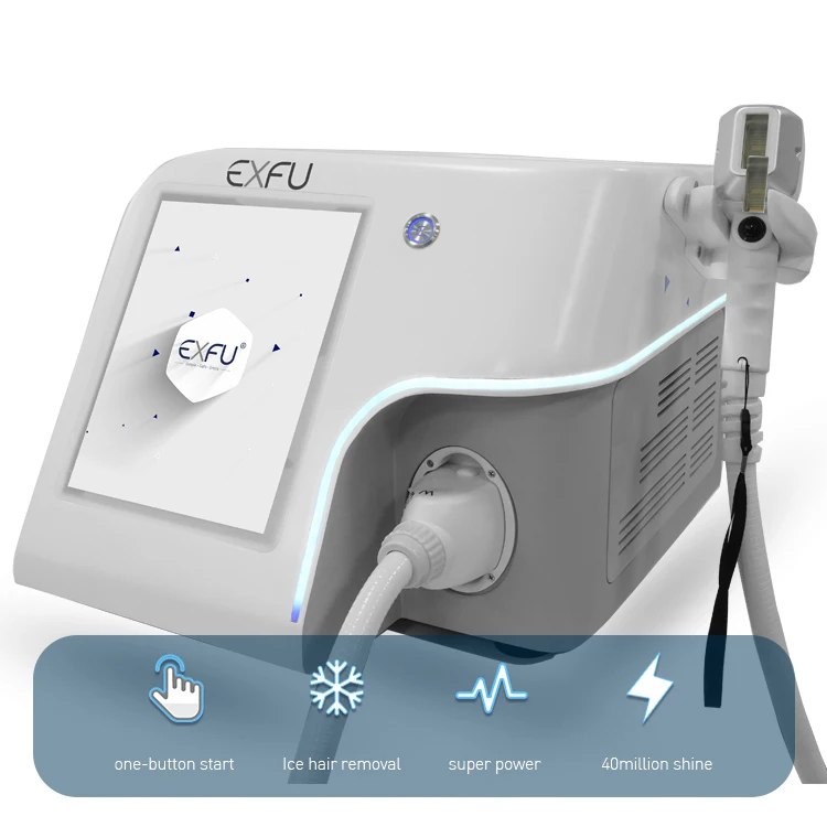 Portable  Diode Laser Model Exfu 2 Handles Salon Epilator Diode Laser Hair Removal Machine