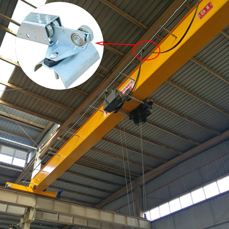Crane Hoist Traveling Use C-rail Festoon Electrical Flat Cable Trolley for Sale