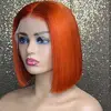 orange bob wig