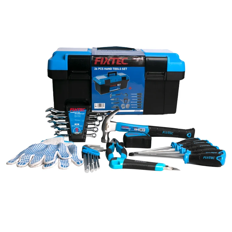 FIXTEC Hand Tools Set for Mechanics Hand Tool Set Tool Box