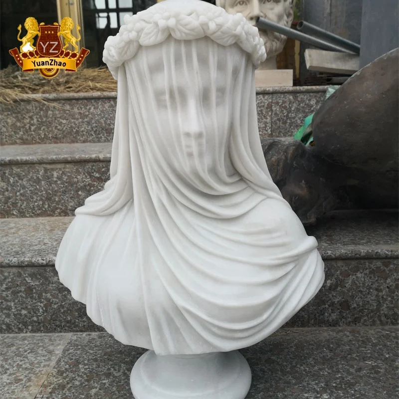 Marble Female Bust Statue, White Marble Statue from China 