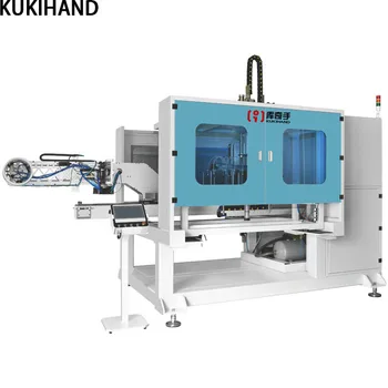 High speed in mold labeling machine for side and cylindrical labeling Side entry in mold labeling 2500 full automation