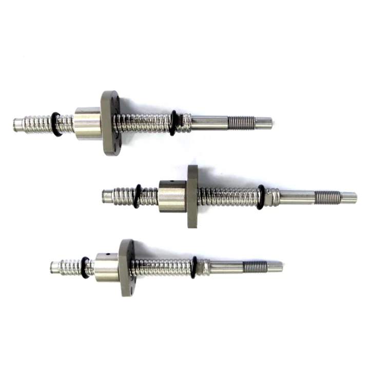 Ground 12mm Diameter Lead 1mm 2mm 2.5mm 3mm 5mm C3 C5 Accuracy Grade 1201 1202 1202.5 1203 1205 Precision Ball Screw
