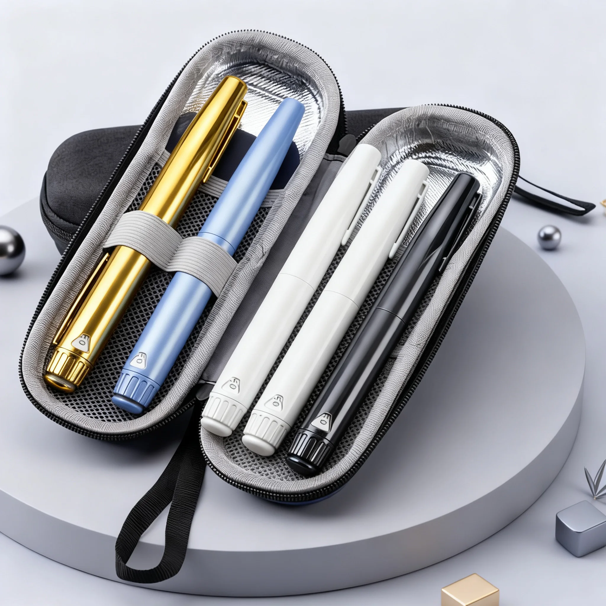Hard Shell Pen Case Portable Hard Shell Injection Pen Storage Box Waterproof Medical Pen ...