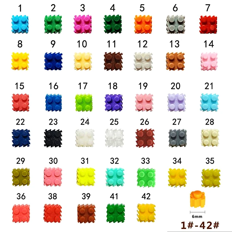 Multi colored blocks  44x44