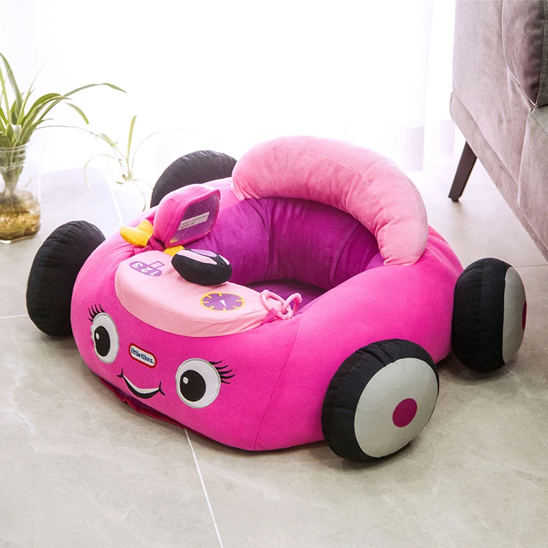Infant Safety Car Seat Plush Car Shape Sofa for Babies, OEM